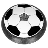 TM116 Floating Hover Football with Colorful Flash Light Effect | Indoor & Outdoor Pro Air Football Game for Kids/Girls/Boys/Gifts | Black and white