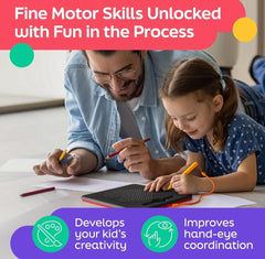 TM113 Magnetic Drawing Pad for Kids – Magnet Board with Stylus Pen | Fun Learning Toy, Birthday & Return Gift for Boys & Girls  | Colorful Travel Activity Game (Small)