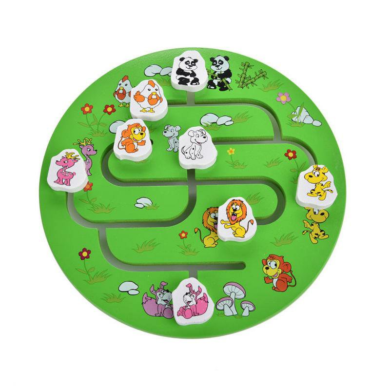 TM127 Multicolor Maze – Animal and Number Sliding Maze Puzzle  for Kids & Toddlers( Random design)