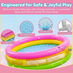 TM134  2 feet Baby Pool Bath Tub for 1-3 Years Indoor & Outdoor Swimming Pool for Kids