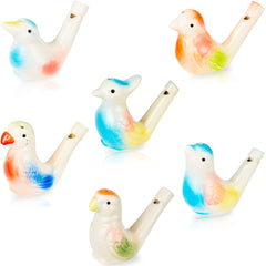 TM148 Traditional Handcrafted Clay Bird Water Whistle Toy for Kids | Terracotta Bird Whistle Musical Toy | Fill with Water for Different Sounds | Clay Animal Whistle Gift