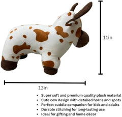 TM105 Cow Toy for Kids – Ultra-Soft & Cuddly Stuffed Animal for Babies, Toddlers & Children | Cute Cow Plushie Hugging Toy | Perfect Sleep Companion & Birthday Gift for Boys & Girls
